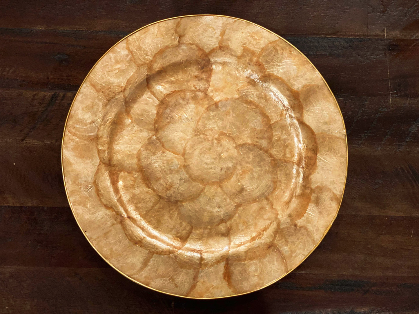 DIWANG Capiz Charger Plates (Set of 4)