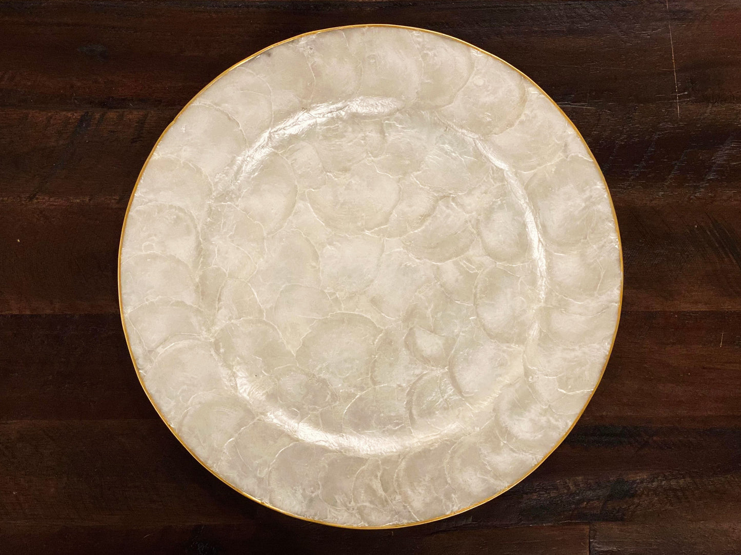 DIWANG Capiz Charger Plates (Set of 4)